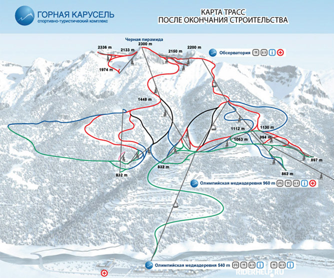 Карта трасс