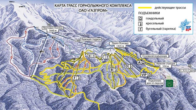 Карта трасс