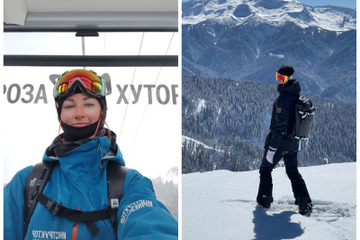 Натали — инструктор по сноуборду